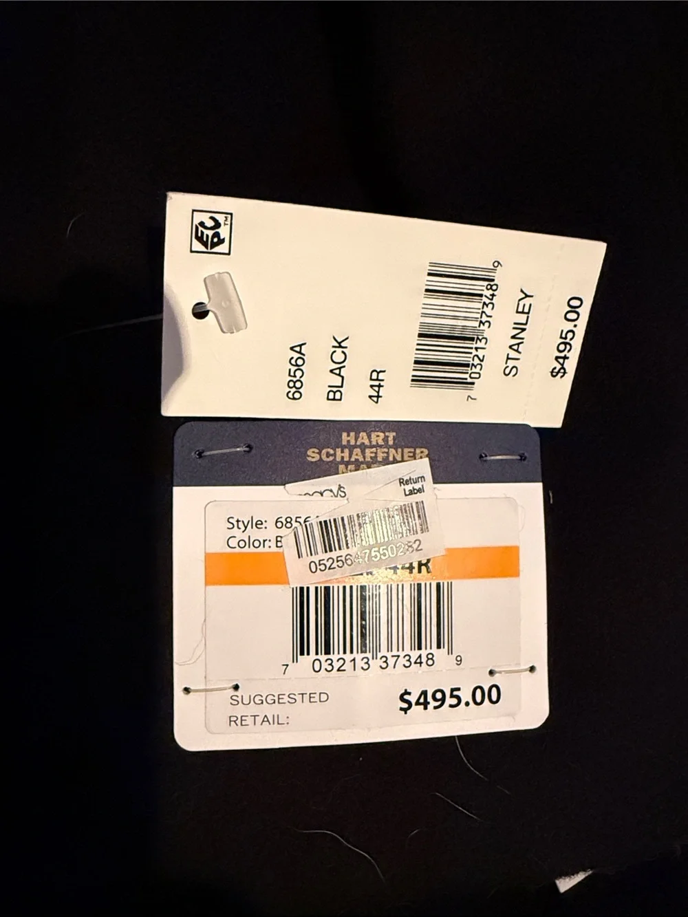 NWT Hart Schaffner Marx 44R Wool Cashmere Jacket 3M Thinsulate